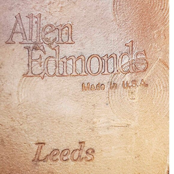 Allen Edmonds Mens Black Leeds Shell Cordovan Derby Dress Shoe 11.5 B - Picture 3 of 12